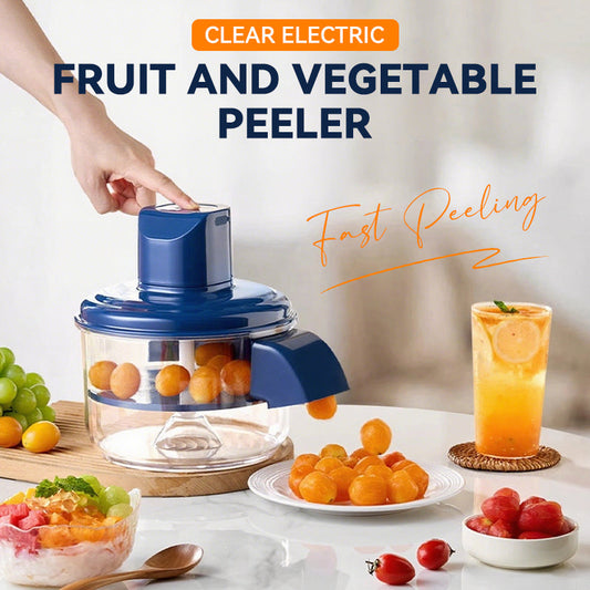 Peler de frutas y verduras eléctricas transparentes