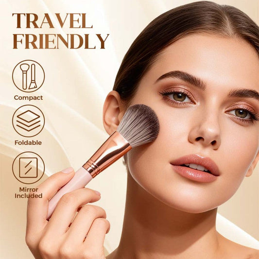 Kit de cepillo de maquillaje portátil todo en uno