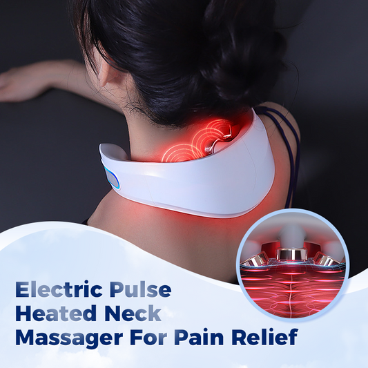 Electric Pulse Heated Neck Massager For Pain Relief