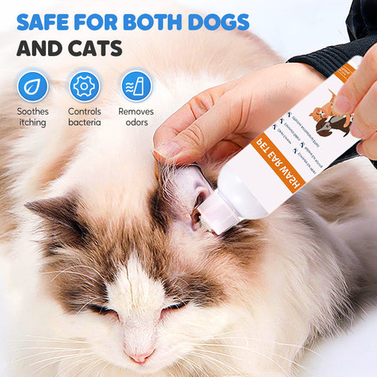 🐾 ¡COMPRA 2 LLEVA 3! ✨ Limpiador de Oídos para Mascotas - Fórmula Suave con Aloe Vera para Prevenir Infecciones y Malos Olores en Perros y Gatos 🌿👂