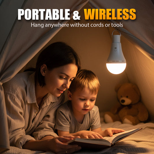 Bombilla LED recargable portátil para acampada/emergencias