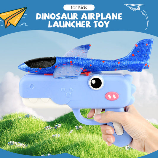 🔥 ¡50% DE DESCUENTO! ✨Lanzador de aviones dinosaurio para niños