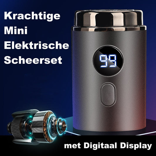 🔇Mini afeitadora potente: 60 minutos de autonomía, funcionamiento con un solo botón. Los cabezales 3D se adaptan al contorno del cuerpo, sin cortes. Ideal para pieles sensibles. Un compañero de aseo personal ideal para personas mayores. 🧔💙