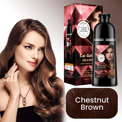 🔥✨ Champú Herbal para Teñir el Cabello al Instante – Color Natural para Hombres y Mujeres 💇‍♀️💇‍♂️