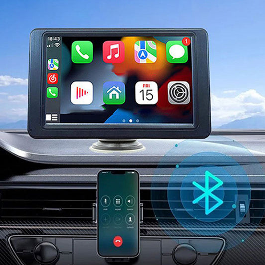 🚗 Navegación CarPlay inalámbrica 7", pantalla HD elegante y asistencia de reversa! 📺