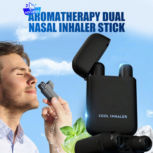 👃 ¡COMPRA 1 Y LLEVE 1 GRATIS! 🌿 Inhalador nasal doble de aromaterapia: despierta instantáneamente, combate la somnolencia y un aroma refrescante 🍃