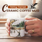 🎣Taza de café de cerámica con temática de pesca🎣