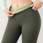 Pantalones de yoga con forro térmico y cintura alta para mujer