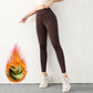 Pantalones de yoga con forro térmico y cintura alta para mujer