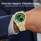 🔥Tiempo limitado 50% de descuento🔥  Reloj de cuarzo con diamantes de imitación de moda para hombre