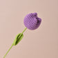 Flores de tulipán tejidas a mano para decoración del hogar