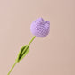 Flores de tulipán tejidas a mano para decoración del hogar