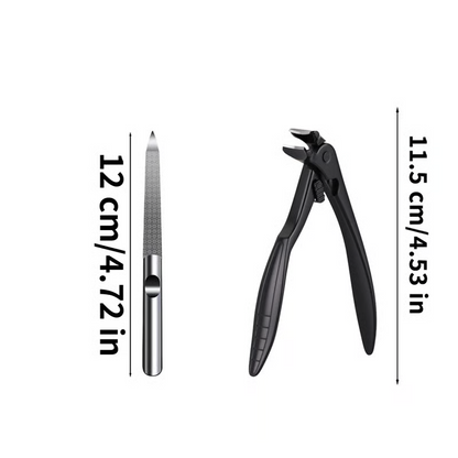 ✂️ Diseño perfectamente curvado | Cortauñas de acero inoxidable | Agarre cómodo para personas mayores