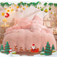📢📢 ¡¡50 % de descuento!! ⏰ Juego de cama de felpa para el invierno: 4 piezas, cálido y acogedor ✨