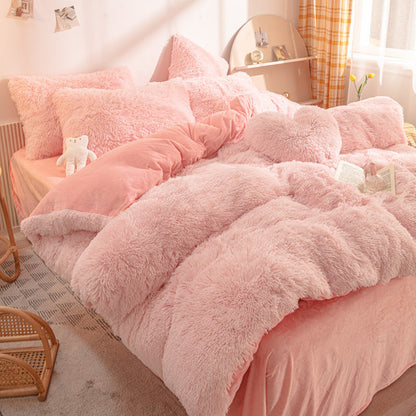 📢📢 ¡¡50 % de descuento!! ⏰ Juego de cama de felpa para el invierno: 4 piezas, cálido y acogedor ✨