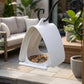Comedero para pájaros colgante moderno para jardines al aire libre