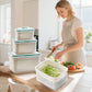 🥗 ¡50% DE DESCUENTO AHORA! 🍱 Recipiente 3 en 1 para preparar comidas: escurridor extraíble, tapa hermética y perfecto para una alimentación saludable ❄️