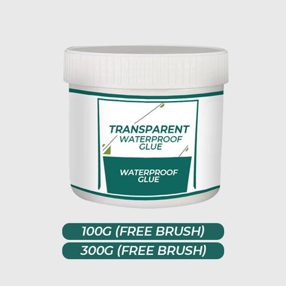 Pegamento impermeable transparente