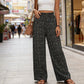 👖 ¡50% DE DESCUENTO AHORA! 🌸 Pantalones de mujer de talle alto fruncido y pierna ancha – Cintura elástica, corte fluido y ligeros 🌿