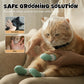Casco transparente anti-mordeduras y protectores para las patas de los gatos