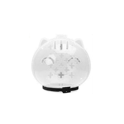 Casco transparente anti-mordeduras y protectores para las patas de los gatos