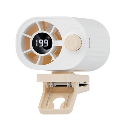 Enfriador de aire recargable con clip para exteriores