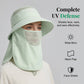 Sombrero de protección solar para exteriores con solapa para la cara y el cuello