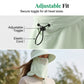 Sombrero de protección solar para exteriores con solapa para la cara y el cuello