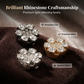 Cubiertas decorativas para botones con forma de flor de diamantes de imitación