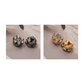 Cubiertas decorativas para botones con forma de flor de diamantes de imitación