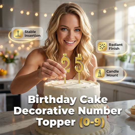 Adorno decorativo para tarta de cumpleaños con números (0-9)