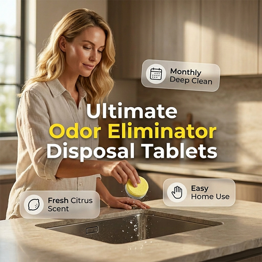 🧼 ¡OFERTA POR TIEMPO LIMITADO 50% DE DESCUENTO! 🍊 Tabletas Limpiadoras para Triturador de Basura – Elimina Olores, 12 Unidades ✨