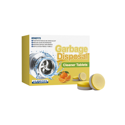 🧼 ¡OFERTA POR TIEMPO LIMITADO 50% DE DESCUENTO! 🍊 Tabletas Limpiadoras para Triturador de Basura – Elimina Olores, 12 Unidades ✨