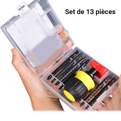 Juego de trinquete telescópico de forma especial