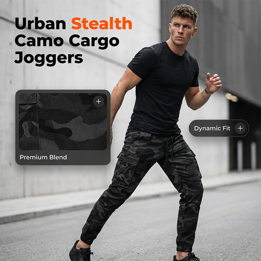 Pantalones cargo unisex clásicos de camuflaje