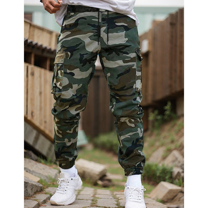 Pantalones cargo unisex clásicos de camuflaje