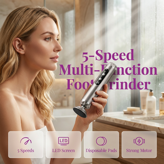 Amoladora eléctrica multifunción para pies con 5 velocidades