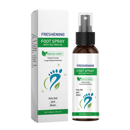 Spray refrescante portátil para pies y zapatos