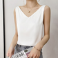 Conjunto elegante de camisola con escote en V y blazer para mujer