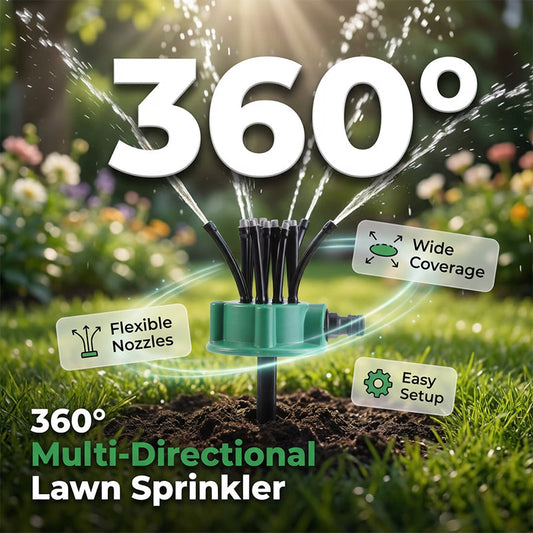 🥳¡OFERTA ESPECIAL 2026!🥳💞¡Más de 50.000 unidades vendidas!🌸🔄 Aspersor de riego de precisión: 360° multidireccional, patrones de pulverización personalizados. Suave con las plantas delicadas. Ahorra agua, cultiva mejor. 🌱✅