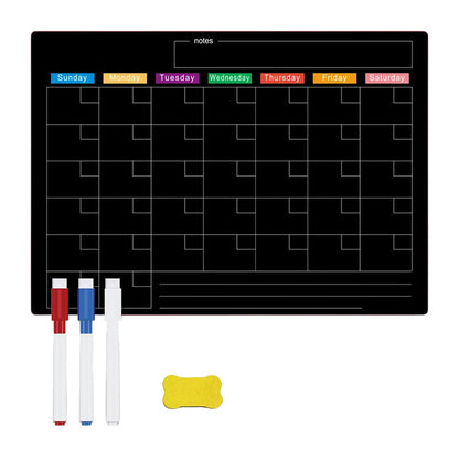 🌈Pizarra magnética para calendario con marcadores borrables