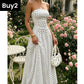 ✨ Vestido palabra de honor de lunares para mujer: ¡un imprescindible elegante para las vacaciones! ✨