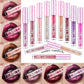 12 colores brillo labial colorido impermeable brillante y de larga duración