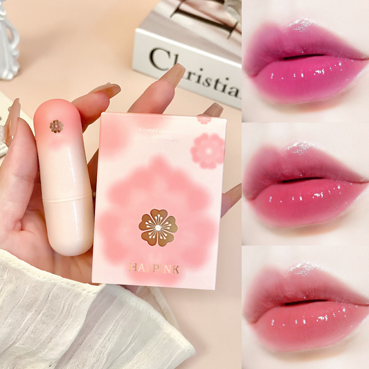 Lápiz labial transparente de gelatina con color de cambio de temperatura