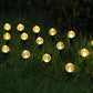 Guirnalda de luces solares impermeables para caminos y jardines.