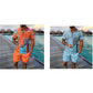 ✨ Conjunto de dos piezas para hombre estilo resort tropical: imprescindible para las vacaciones de verano ✨