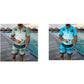 ✨ Conjunto de dos piezas para hombre estilo resort tropical: imprescindible para las vacaciones de verano ✨