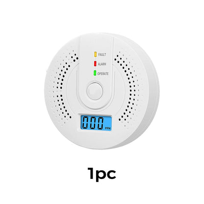 Alarma de monóxido de carbono de alta sensibilidad con pantalla LCD