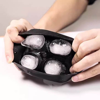 🧊💀 Molde de silicona DIY para cubitos de hielo en forma de calavera – gran calavera de hielo de derretimiento lento para whisky y cócteles – molde multiuso de grado alimenticio