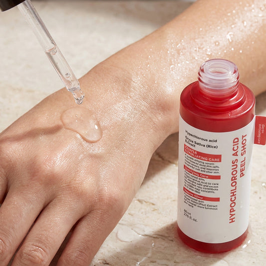 Suero exfoliante con ácido hipocloroso